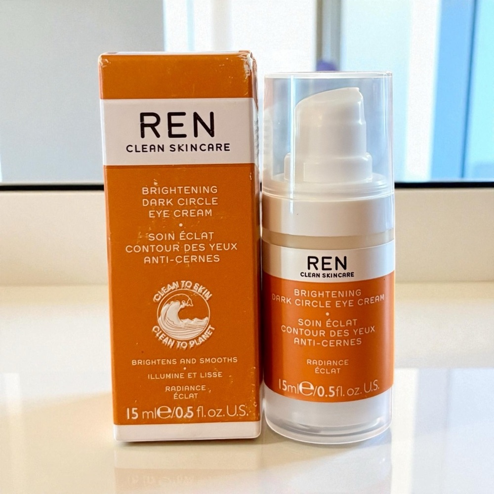 💎 REN Clean Skincare Brightening Dark Circle Eye Cream 15 ml/0.5 fl oz NIB